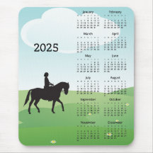 Reitdesign 2025 Kalendermousepad