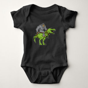 Reitdinosaurier T Bigfoots Sasquatch rex Baby Strampler