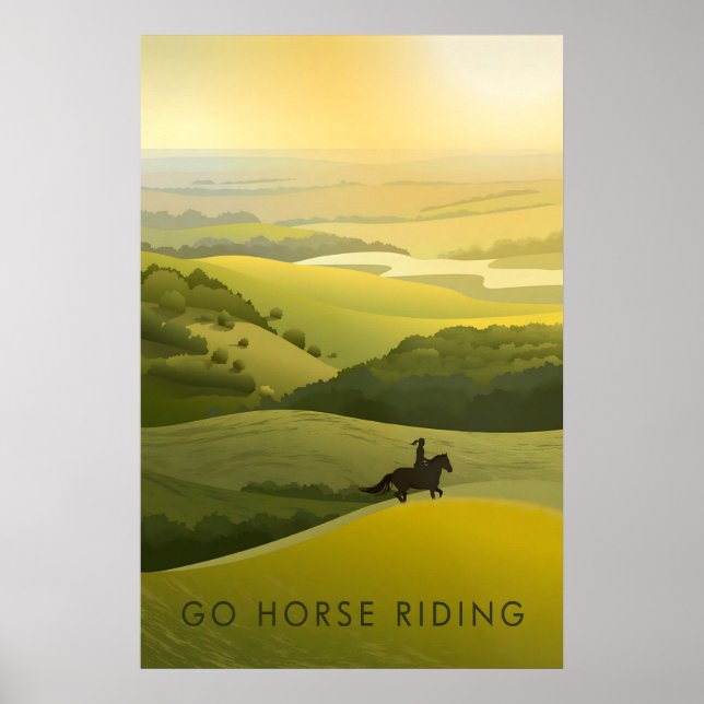 Reite mit - Reiseplakat Poster (Vorne)