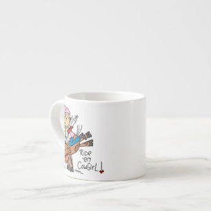Reite Sie, Cowgirl-T-Shirts und Geschenke Espressotasse