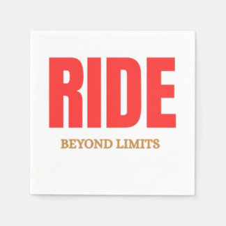 Reite über Grenzen hinaus – Motivierende Biker-Typ Serviette