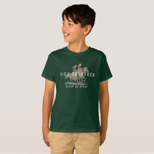 Reite zusammen - Westliches Leben (Dunkel)   Kinde T-Shirt