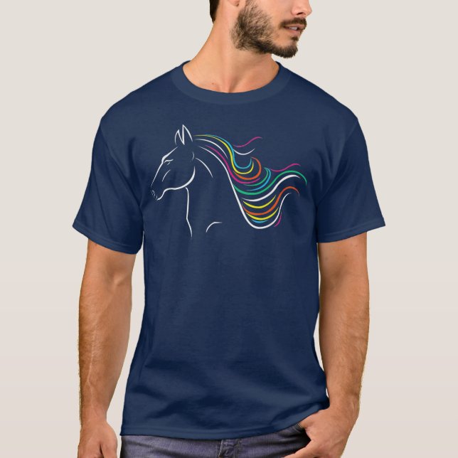 Reiten Art T Shirt Reiten (Vorderseite)