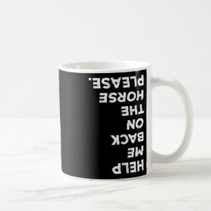Reiten auf dem Pferd brachte mich auf mein Pferd Kaffeetasse