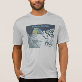 Reiten auf dem T - Shirt des Mondes