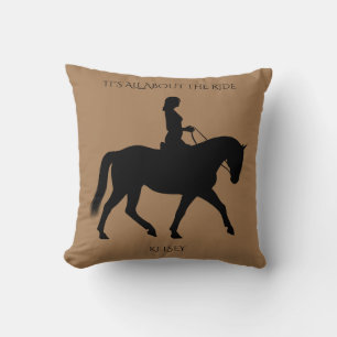 Reiten auf personalisiertem Wurfkissen. Kissen