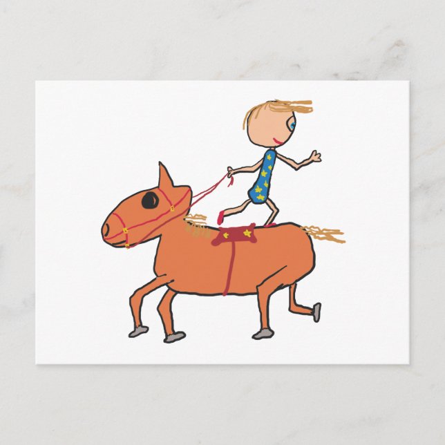 Reiten bei Circus Postkarte (Vorderseite)