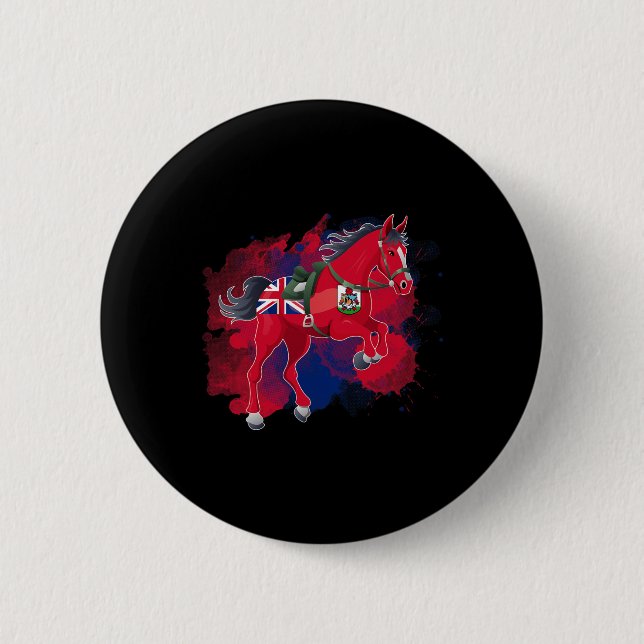 Reiten Bermuda Flag Button (Vorderseite)