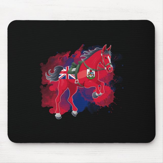 Reiten Bermuda Flag Mousepad (Vorne)