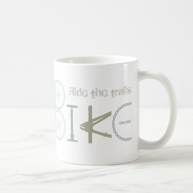 Reiten des Bike Graffiti Sportangebot Kaffeetasse (Rechts)