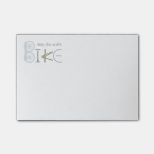 Reiten des Bike Graffiti Sportangebot Post-it Klebezettel