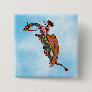 Reiten des Regenbogendrachen Button