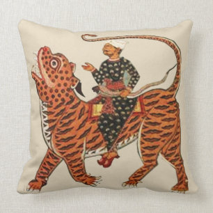 Reiten des Tigers Kissen