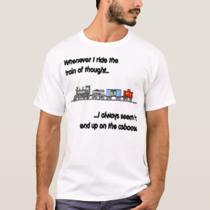 Reiten des Zugs des Gedankens T-Shirt