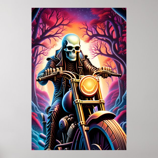 Reiten durch die Verflechtungszweige Poster (Vorne)