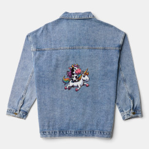 Reiten Einhorn Jungen Mädchen Männer Frauen Kinder Jeansjacke