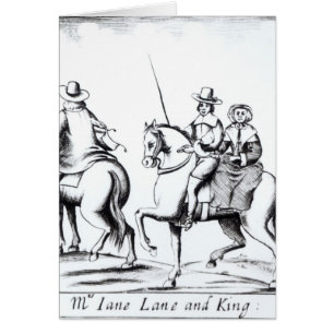 Reiten Frau Jane Lane mit König Charles II