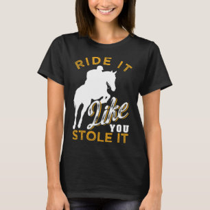 Reiten - Funny Horseback Riding Geschenk Frauen m T-Shirt