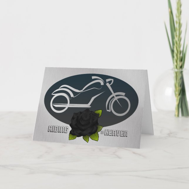 Reiten im Himmel Sympathie Karte für Biker (Vorderseite)