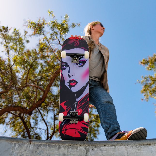 Reiten im künstlerischen Leben: Niedlicher Pop Skateboard (Außenbereich 1)