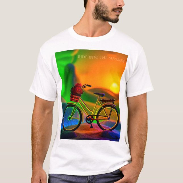 "Reiten in das Sunset T-Shirt" T-Shirt (Vorderseite)