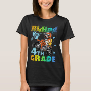Reiten in den 4. Grade Dirt Bike Rucksack für Jung T-Shirt