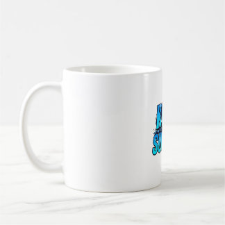 Reiten in der Welle: Retro-Surftypografie-Tasse Kaffeetasse