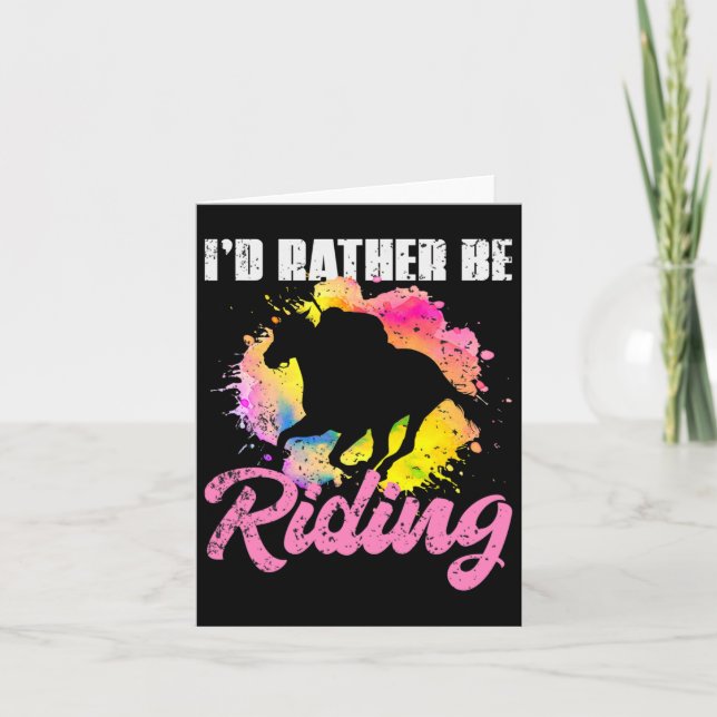 Reiten Karte (Vorderseite)