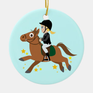 Reiten Keramikornament