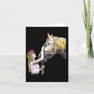 Reiten Lover Cowgirl Rodeo Reitsport Reitausflug R Karte