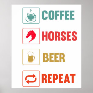 Reiten Lustiges Pferd Mutter Equestria Poster