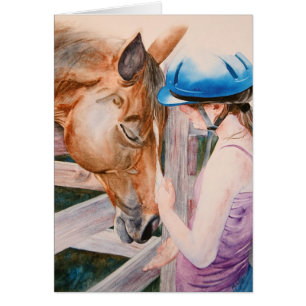 Reiten-Mädchen und ihr Pferdetier-Liebhaber
