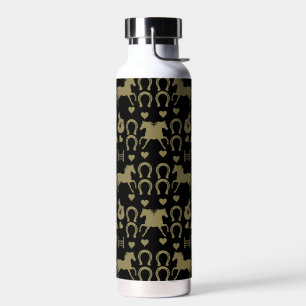 Reiten mit Gold Trinkflasche