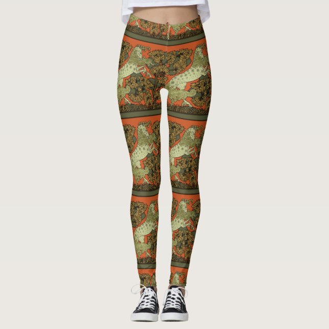 Reiten Mittelalterliche Kunst Kunsthandwerk Jugend Leggings (Vorderseite)