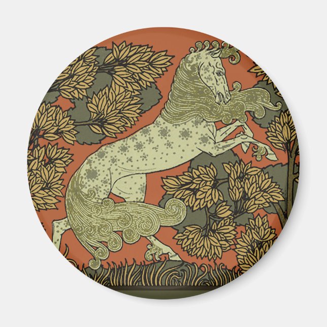 Reiten Mittelalterliche Kunst Kunsthandwerk Jugend Magnet (Vorne)