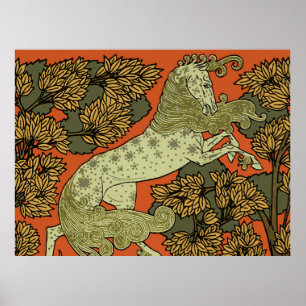Reiten Mittelalterliche Kunst Kunsthandwerk Jugend Poster