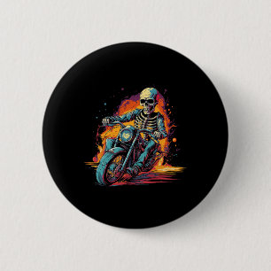 Reiten Motorrad Halloween Kostümfahrer Button