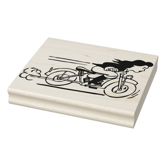 Reiten Motorrad Rad Kick Kunst Gummistempel (Stempel)