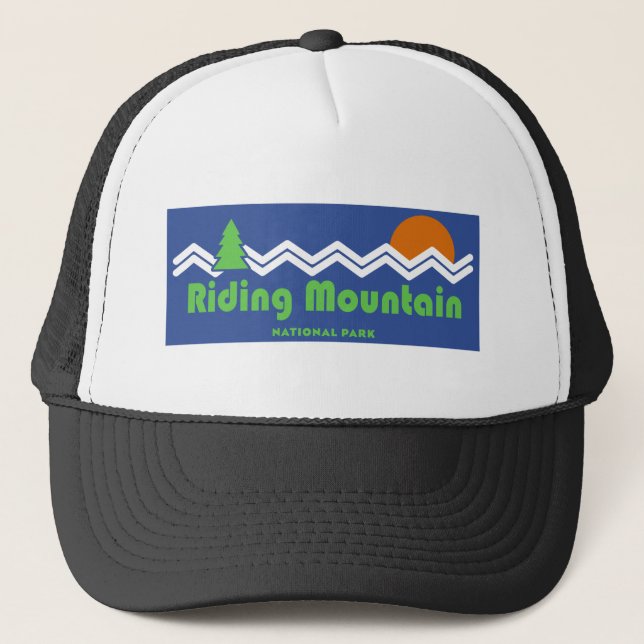 Reiten Nationalpark Retro Truckerkappe (Vorderseite)