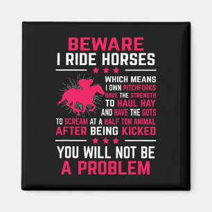 Reiten Pferde Reiten Reiten Reiten Geschenk Magnet