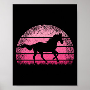 Reiten Reiten Cowgirl Pink Western Poster