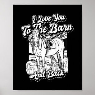 Reiten - Reiten Ich Liebe Sie zum Stall und zur Pf Poster