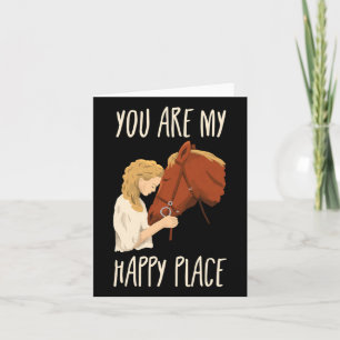 Reiten Reiten - mein Happy Place Pferd Reitsport R Karte