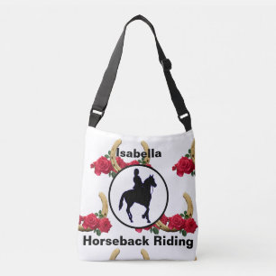Reiten Reitpferd Blume Crossbody Bag Tragetaschen Mit Langen Trägern