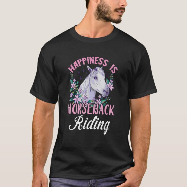 Reiten Reitsport Reiten - Glück Reiten T-Shirt (Vorderseite)