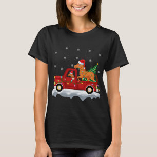 Reiten Roter LKW Weihnachten Reitausflug Weihnacht T-Shirt