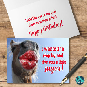 Reiten rund um deinen Geburtstag Karte