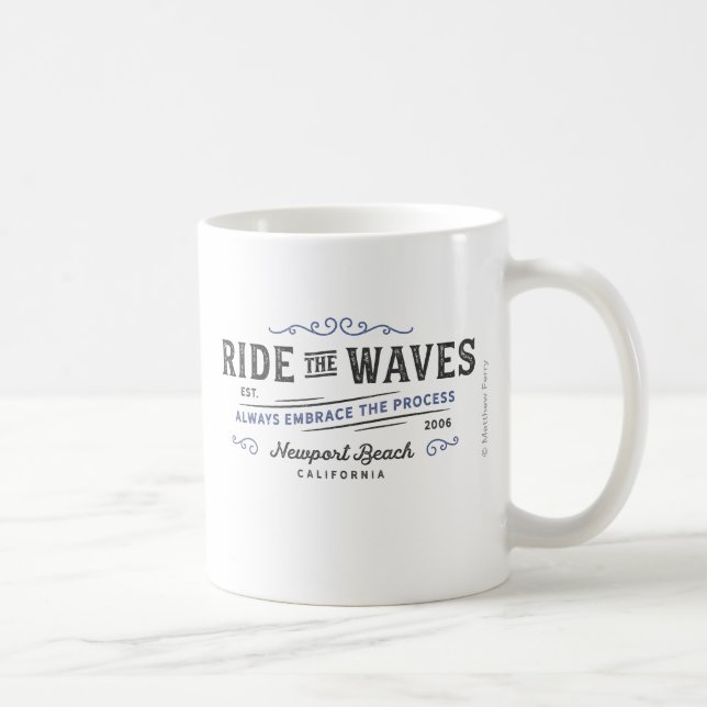 Reiten Sie die Wellen-Tasse Kaffeetasse (Rechts)