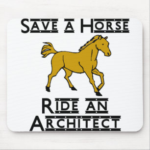 reiten Sie einen Architekten Mousepad