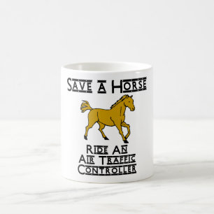 reiten Sie einen Fluglotsen Kaffeetasse